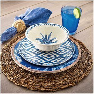 Member'sMark 18-Piece Melamine Dinnerware Set Ikat